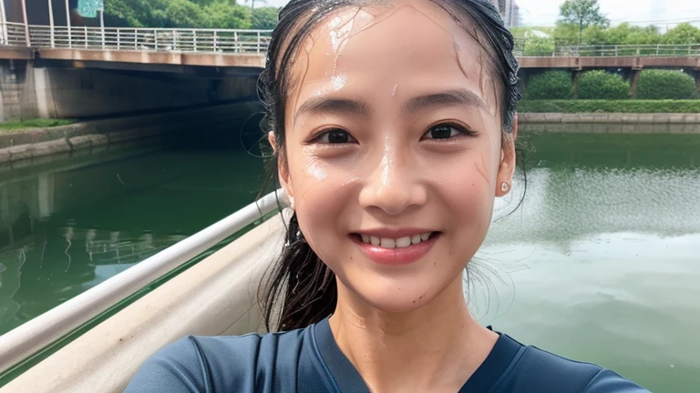 ((Highest quality)), ((masterpiece)), (detailed), Perfect face, happy face, Sports, Diapers, Beautiful scenery gym background