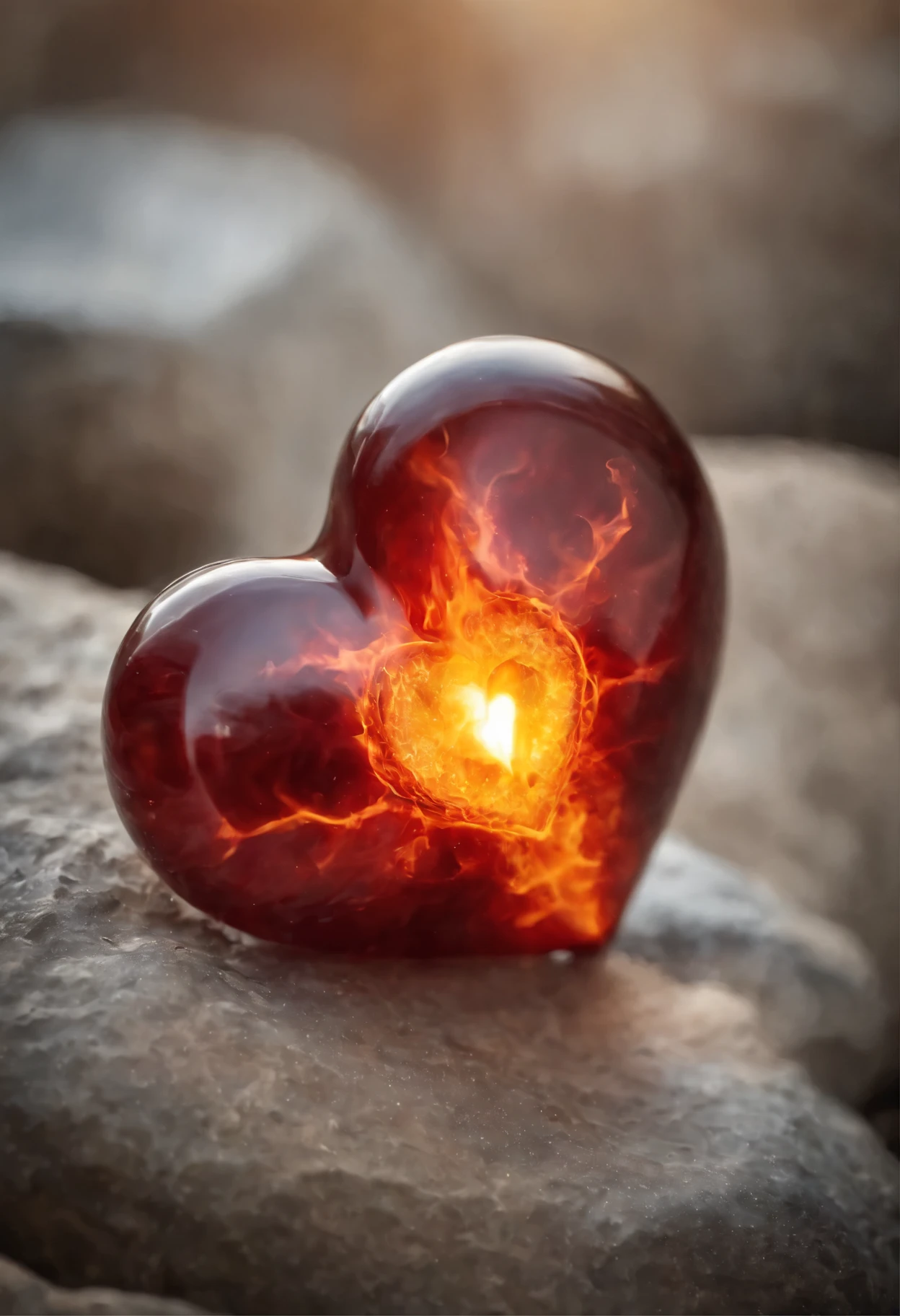 soul, pulse,  Heart, имpulse, life, fire in the heart, stone talisman, tear, 