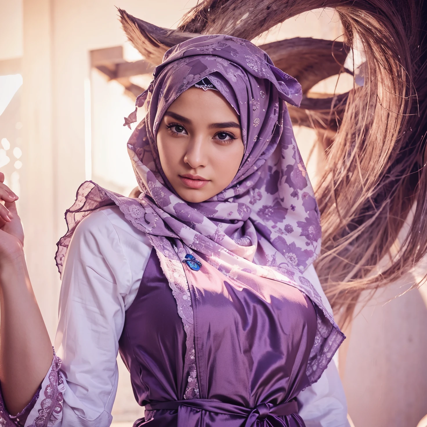 Realistic hijab