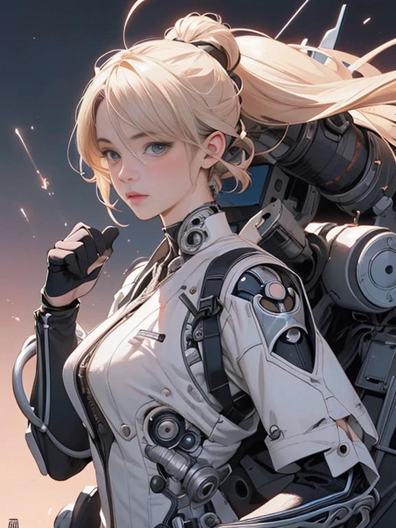 (((2019 semi-realistic comic details))), , ,Concept, ((soft clean digital style)), {a stylized delicate machine goddess instagram model,beauty, made of elegant & refined biomechanical machine parts, subtle electric light particles, rounded and soft aesthetics}, nanopunk and noir pastels, soft glows, cinematic lighting, beautiful and gorgeous biomorphic features, The iconic and professional styles of Doug Chiang, Ron Cobb, Fred Gambino, Sparth and RHADS