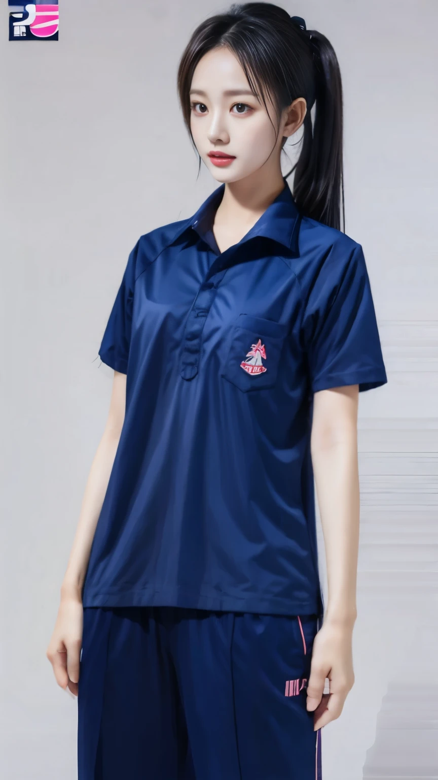 2 สาวrunออกกำลัง, Navy blue short-sleeved shirt,Navy Long Trackpant,Sweatpants, Sweatpantsขายาว,25 year old girl, lesbian, sexy, run, exercise clothes
