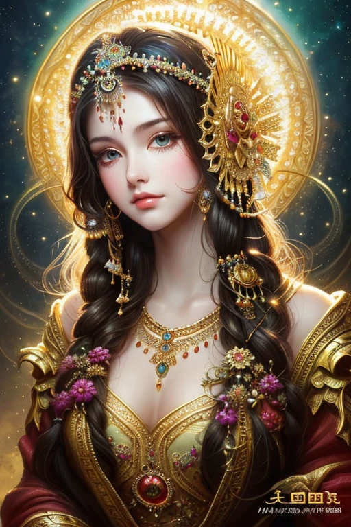 (masterpiece, highest quality, highest quality, official art, beautiful and aesthetic:1.2), (1 girl), very detailed,(fractal art:1.3),9:16,goddess