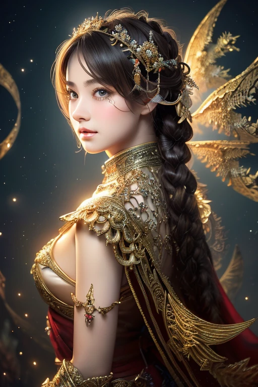 (masterpiece, highest quality, highest quality, beautiful and aesthetic:1.2), (1 girl), very detailed,(fractal art:1.3),9:16,女god,fantasy,god々New