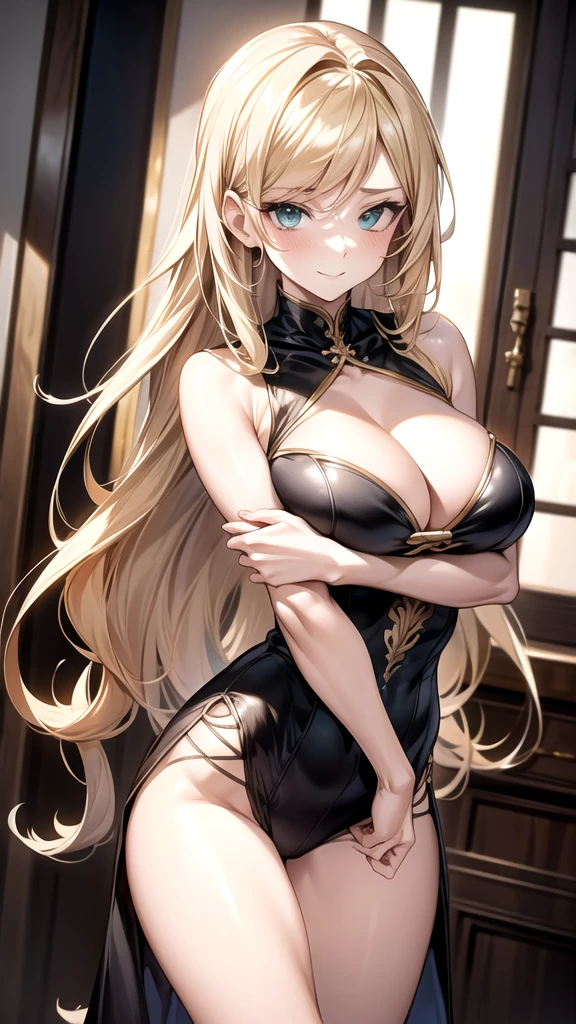 ((masterpiece, best quality, extremely detailed, absurdres)),((high resolution)) ,((8k)), a beautiful woman, ((She is one of the most famous actress.)), unparalleled beauty, ((large :1.4)), ((large ass)), eep cleavage))aist, chest out, ((ultra detailed face)), perfect skin, ((((waist length hair, long straight golden hair, crossed bangs)))), green eyes, whole body image, sexy, an inviting le, (((anime))), ((glamorous)), sexual attraction ,23 old, ((incredibly beautiful woman)), ((((provocative)))), ((The G cup bust)), ((((sexy pose)))), ((neat and cn.)), ((((female thief)))), ((magic light)), Secret meeting, (((no wear a hat, no wear a cap))), ((no head accessory)), anime:1.4, gravure pose,