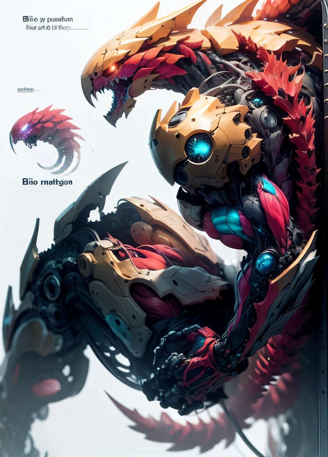 detailed, ultra-detailed, masterpiece, 8k wallpaper,(bio mecha:1.5),(mecha:1.4),
, (muscle:1.3), (muscle tissue:1.5), (colorful mecha:1.4)
(dramatic angle:1.3),(dynamic angle,:1.2), (mecha design (de):1.6), (mdde:1.3),
weapon, no humans, spikes, mecha, shoulder cannon, tail, solo, red mecha, science fiction, standing, glowing, red lightning,electricity, teeth, claws, white eyes, monster, simple background, sharp teeth, english text, claw