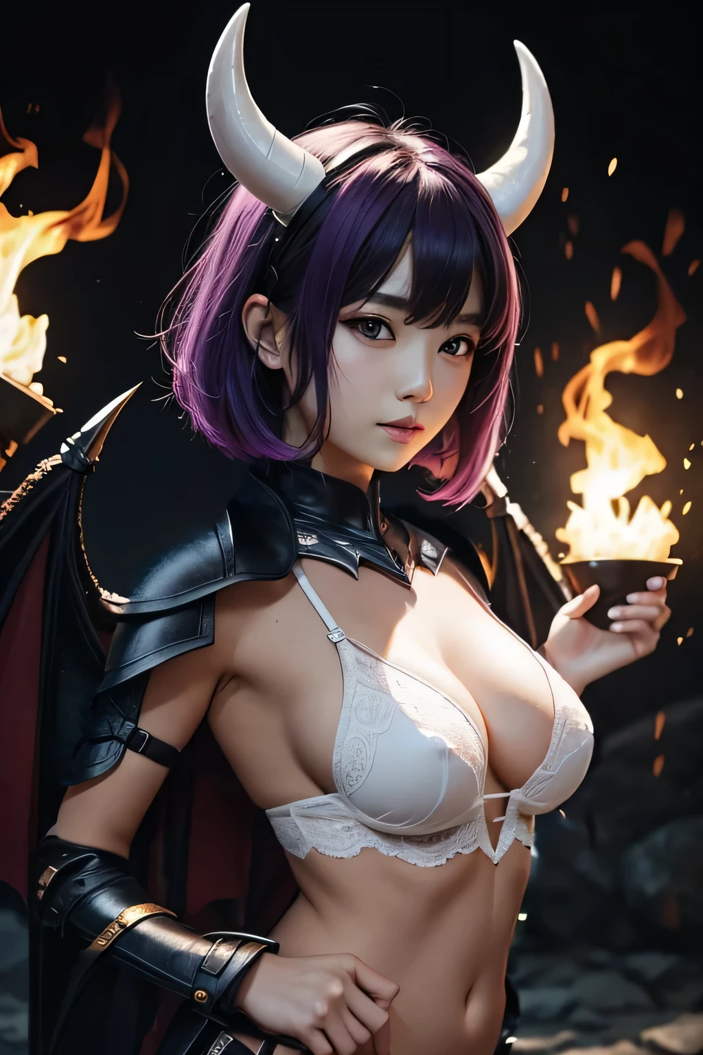 Black leather armor