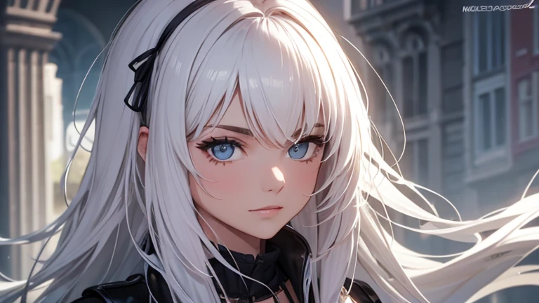 mjer de cabello blanco