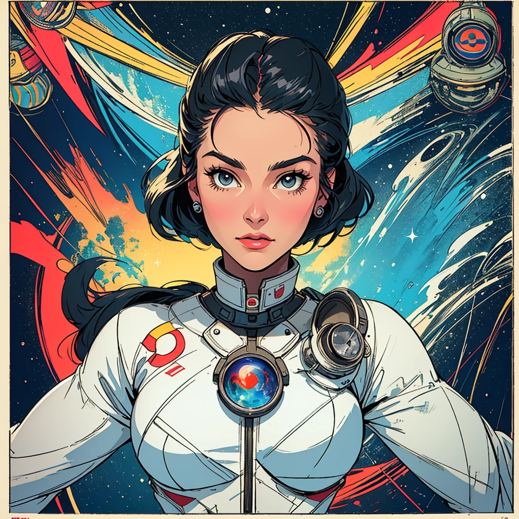 (((ultimate best quality))),((((solo:1.2)))),((((1girl:1.2)))),((((beautiful perfect woman)))),(((detailed perfect body, detailed perfect finger))),((((((ultimate spacethriller movie poster)))))),(((bust up, close up))),(((((American comics))))),(((extreme highlights))),(((Extremely colorful, primary colors))),cleavage, super beautiful lady,(((((typography))))),(((text))),(((((looking up or looking down))))),(((((speech bubble))))),(((A confident face)))
