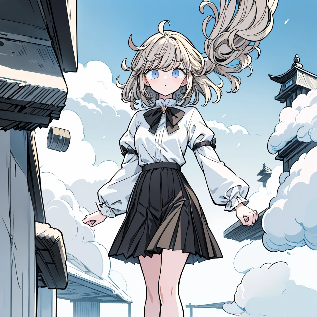 master piece、high quality、high resolution、High resolution、high contrast、Angle looking up from diagonally below、Realistic anime style、Rich and delicate drawings、whole body、cute girl in a skirt、The strong wind is blowing and my hair is messed up、(The strong wind is blowing up my skirt、Pose holding the skirt with hand:1.4) 、white breath、A surprised and embarrassed look、(There are many people walking around the city in winter, and everyone is watching.)