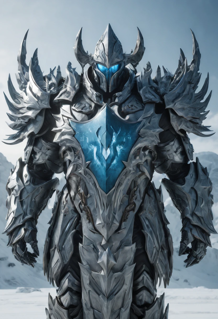 ice Shield, by Brian Jungen and Boris Groh, epic, fantasy art, octane render, intricate, (best quality, masterpiece, Representative work, official art, Professional, unity 8k wallpaper:1.3)