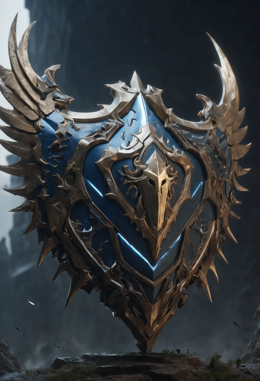 lightning_Shield, by Brian Jungen and Boris Groh, epic, fantasy art, octane render, intricate, (best quality, masterpiece, Representative work, official art, Professional, unity 8k wallpaper:1.3)