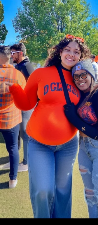 there are two women that are standing together in the grass, holding a beer!!, with a figure in the background, cold as ice! ๐ง, having a great time, smooth in _ the background, profile pic, ๐ญ ๐คฎ ๐ ๐, ๐๐น๐พ, college, ๐คฌ ๐คฎ ๐ ๐, low quality grainy, , Big tits, huge tits, no clothes, sexy, cute, wide hips, thick thighs, pear-shaped body, minimal clothes, thick, bbw, chubby stomach, thick nipples, nipple piercings, large areola, hard nipples, piercing through shirt, nipples hard through shirt, chubby stomach showing, tummy spilling over the side, muffin top, panties only, no pants, pants off, stomach too big for panties, small crop top shirt, major cleavage, nipples showing through shirt, very short crop top with fat stomach showing, extremely wide hips, thick hips, hips wide with fat stomach
