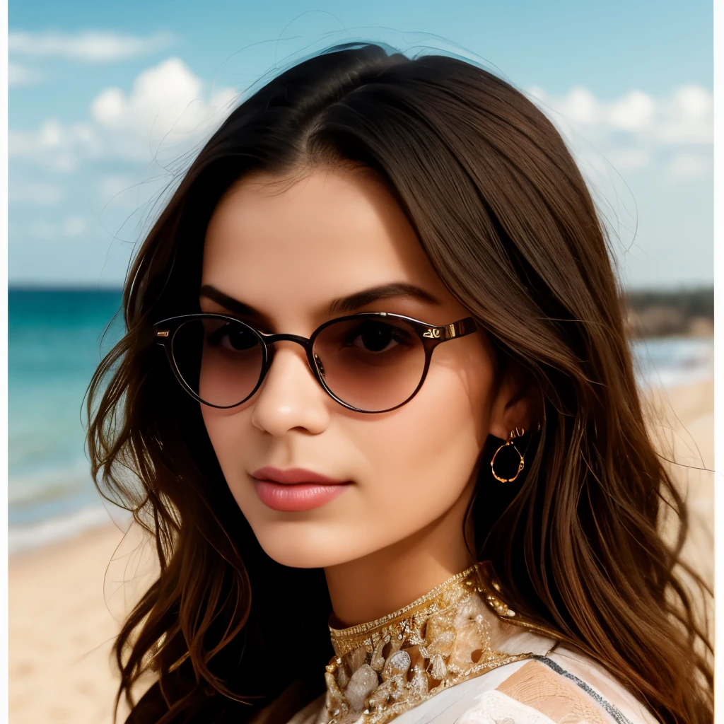 girl, looking at viewer, simple background, glasses, lips, sunglasses, black background, portrait, nose, wonderful, flowing, sharp focus, beautiful, epic composition, refined, sovereign, creative, vibrant colors, winning, perfect, pretty, attractive, singular, romantic, cinematic, complex, thought, extremely, focused, graceful, colorful, light, color, extremely coherent, realistic