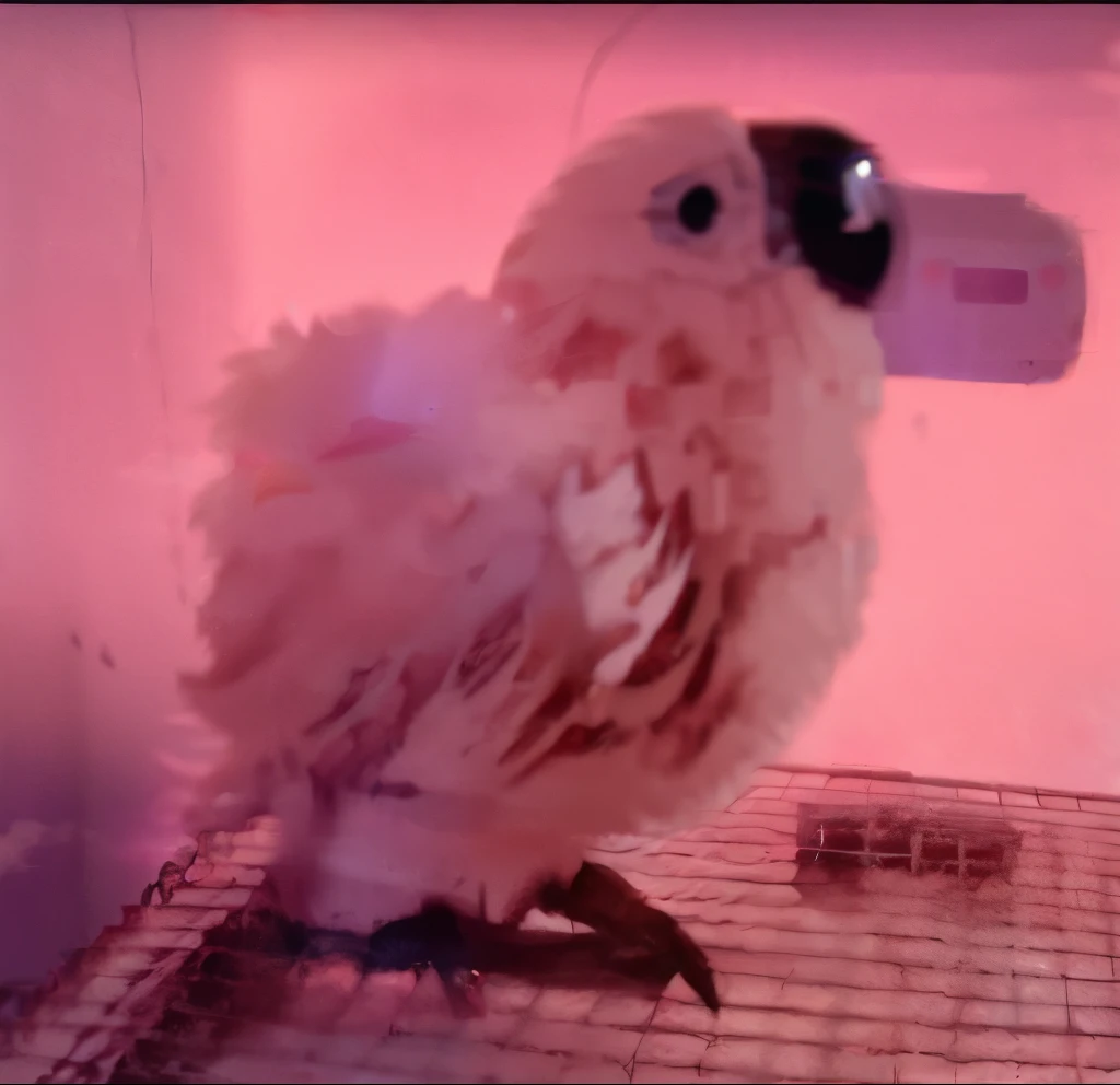 there is a bird that is sitting on a cage, pet bird, 4 0 9 6, sentient bird, birb, robot bird, cocky, parrot, moulting, 4 8 0 p, 480p, mechanical cute bird, kitty-bird hybrid, cocky expression, bright glowing eyes like leds, 2 4 0 p footage
