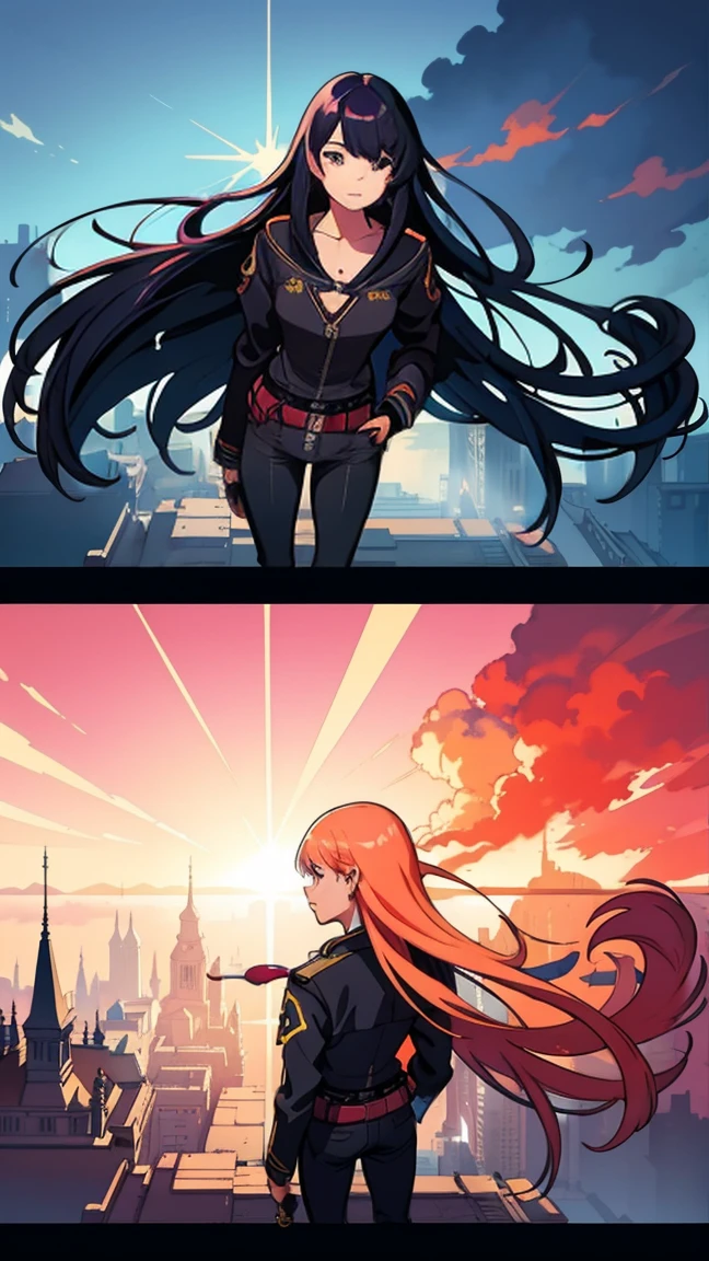 Style of volumetric fog, divine light, high contrast, bright colors, bright colors, high saturation, author:Greg Rutkowski、Jesper Ejsing、Raymond Swanland and Alena Aenami, Art site selection, wide angle, lengthwise, gothic style