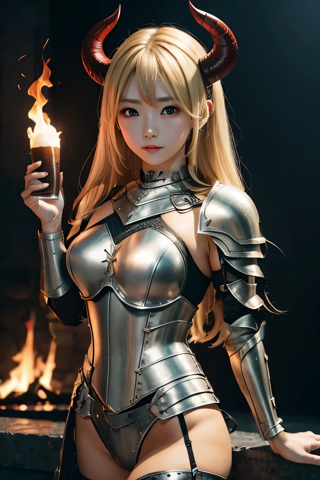 Silver leather armor