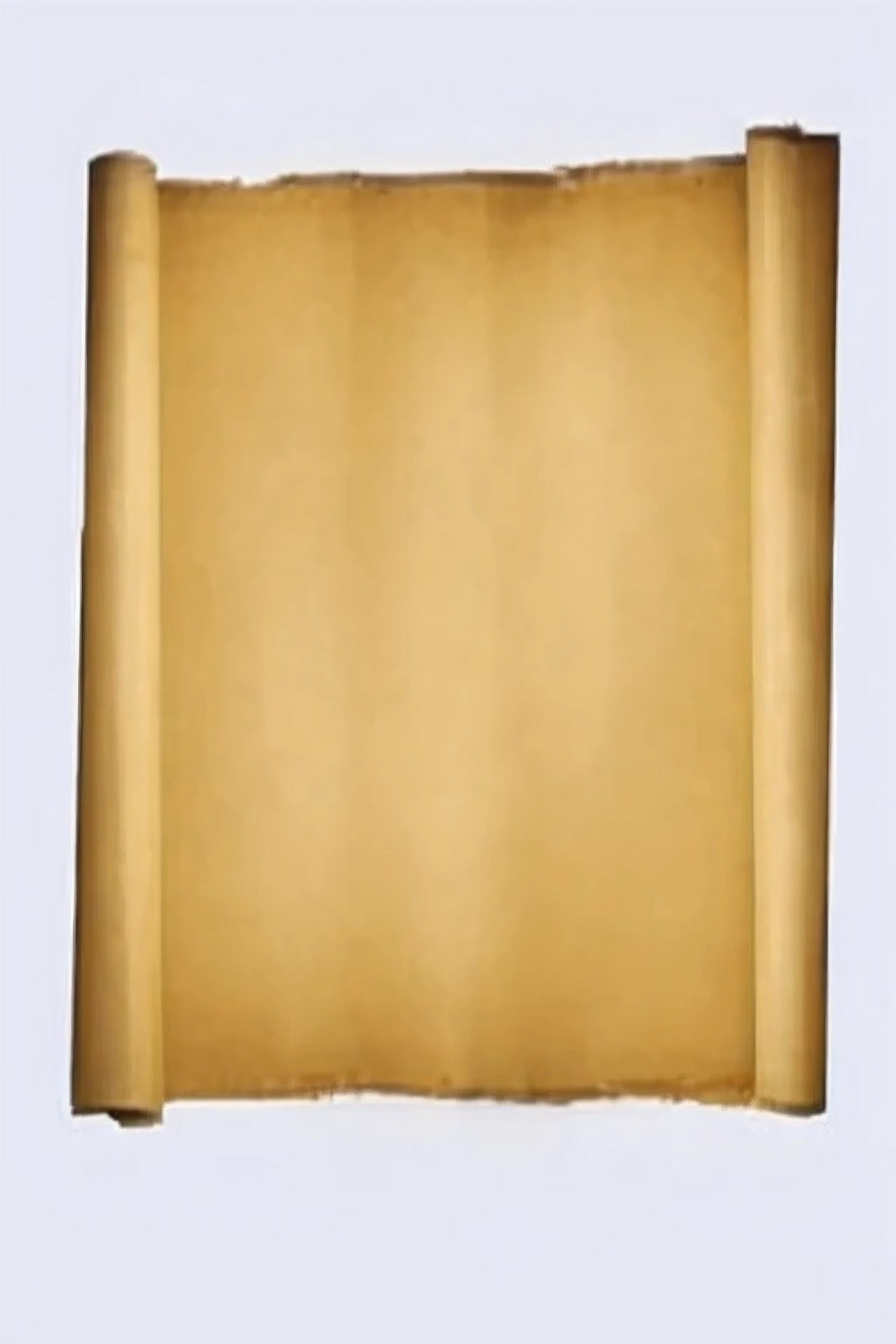 a close up of a scroll of paper with a light shining on it, yellowed paper, faded parchment, old parchment, on old parchment paper, stained paper, parchment, parchment paper, drawn on white parchment paper, blank paper, old scroll, old paper, ink on parchment, full view blank background, aged paper