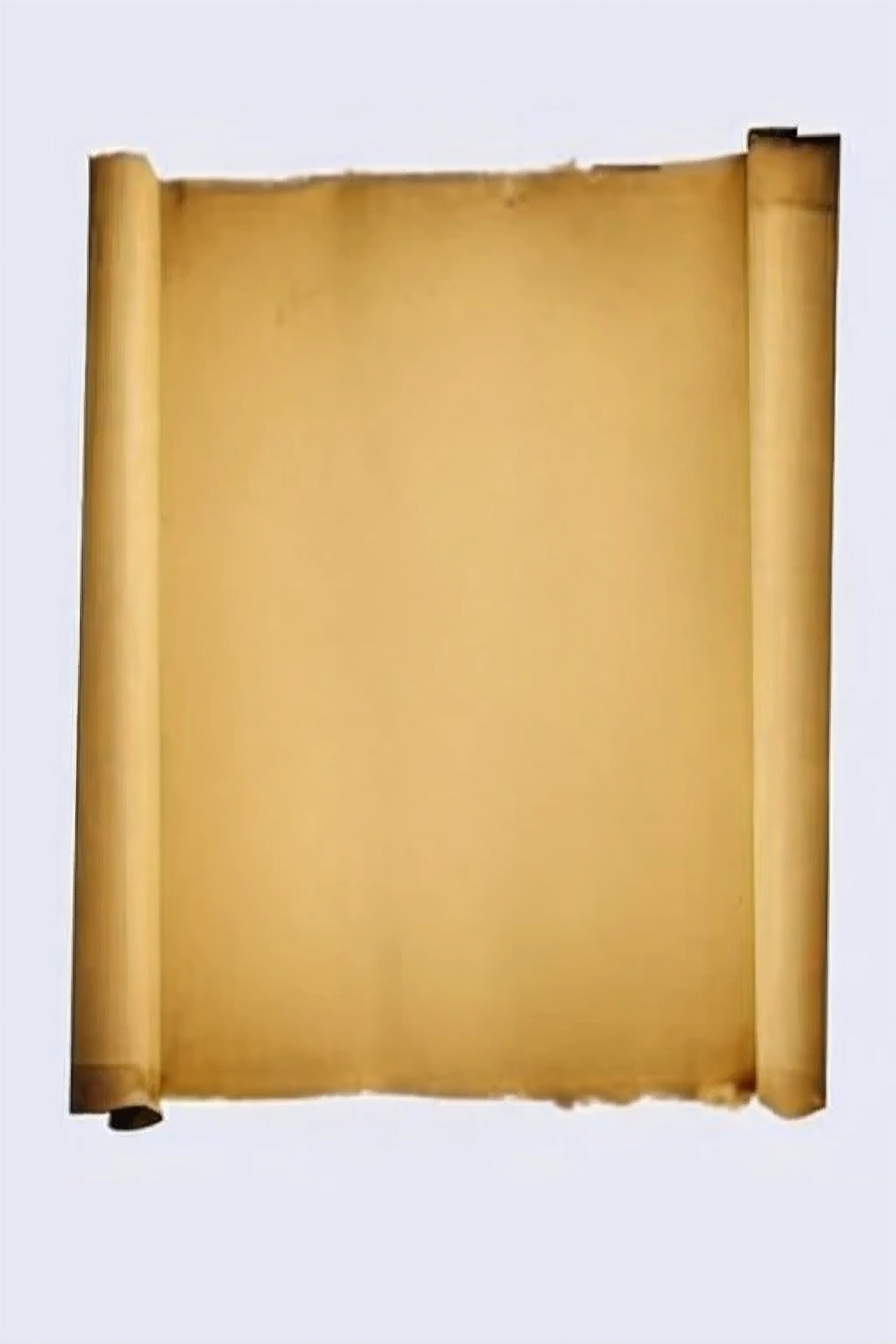 a close up of a scroll of paper with a light shining on it, yellowed paper, faded parchment, old parchment, on old parchment paper, stained paper, parchment, parchment paper, drawn on white parchment paper, blank paper, old scroll, old paper, ink on parchment, full view blank background, aged paper
