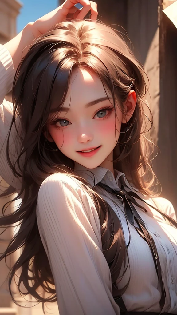 she is a beautiful diva、smile