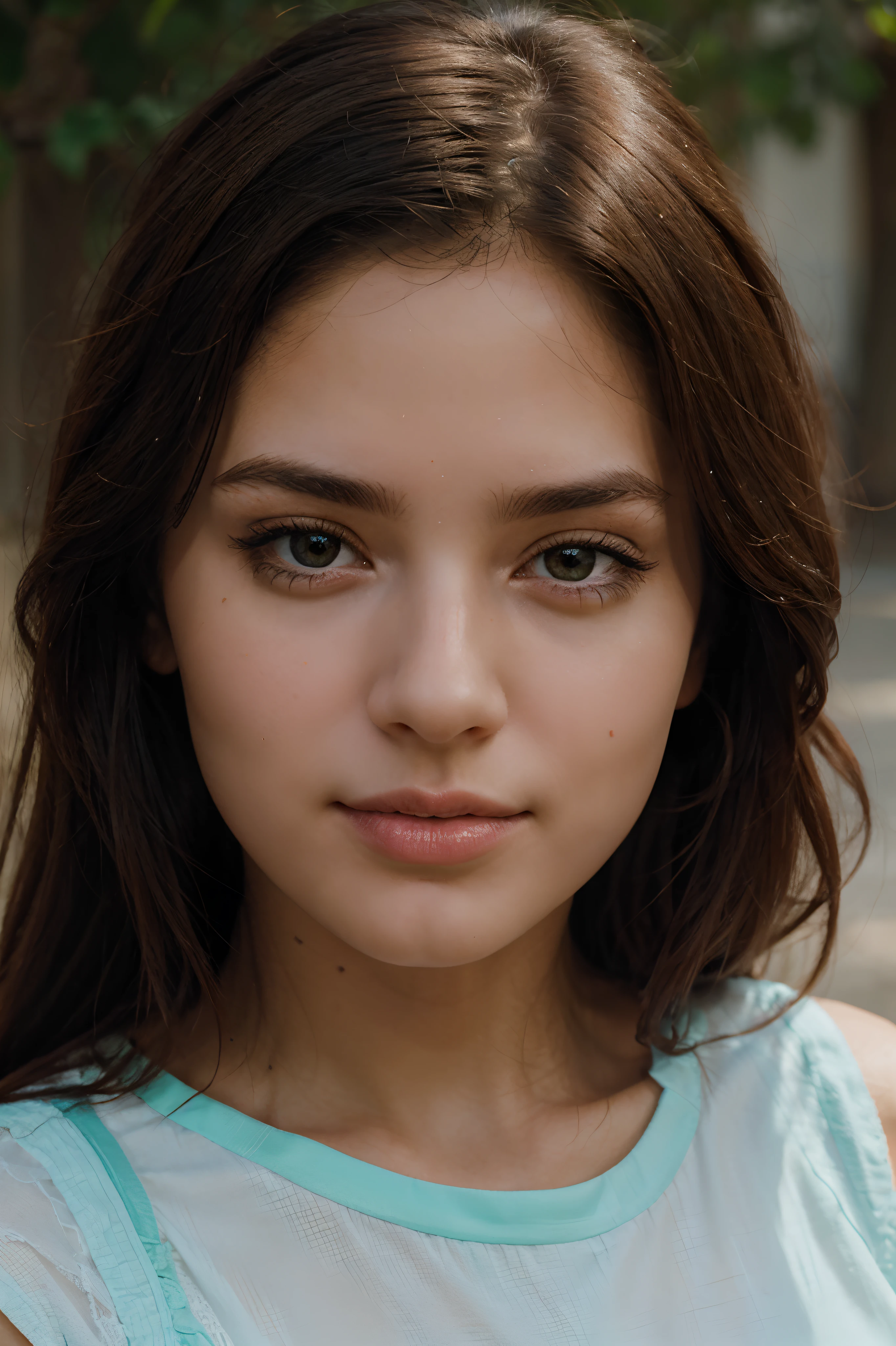 a beautiful face of a girl highlighting its magnificient details