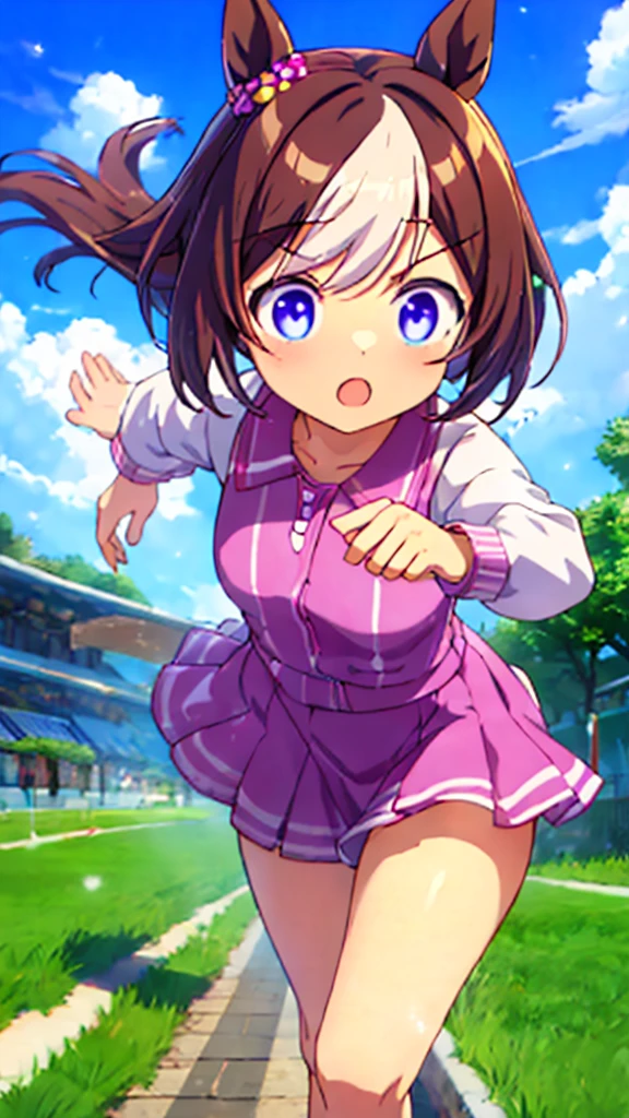 high resolution、4K、she is running at full speed、1 girl、Uma Musume、special week、