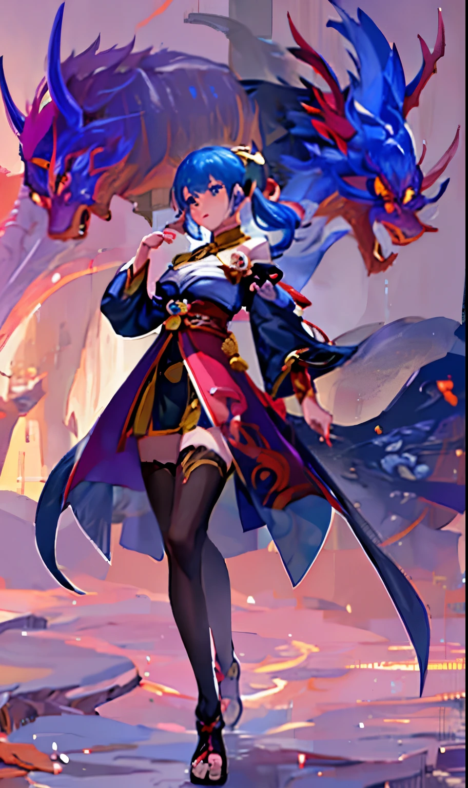 anime girl with dragon wings and a cape holding a sword, keqing from genshin impact, ayaka genshin impact, onmyoji detailed art, ayaka game genshin impact, genshin impact character, zhongli from genshin impact, full body xianxia, genshin, onmyoji, loong, trending on artstation pixiv