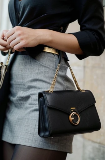 A woman's purse is an exquisite accessory, embodying elegance in its refined design. Crafted with meticulous attention to detail, it seamlessly blends style and functionality. Its supple leather, tasteful hardware, and intricate stitching convey sophistication. A symbol of grace, it complements any ensemble, elevating the allure of its bearer, purse is on the table