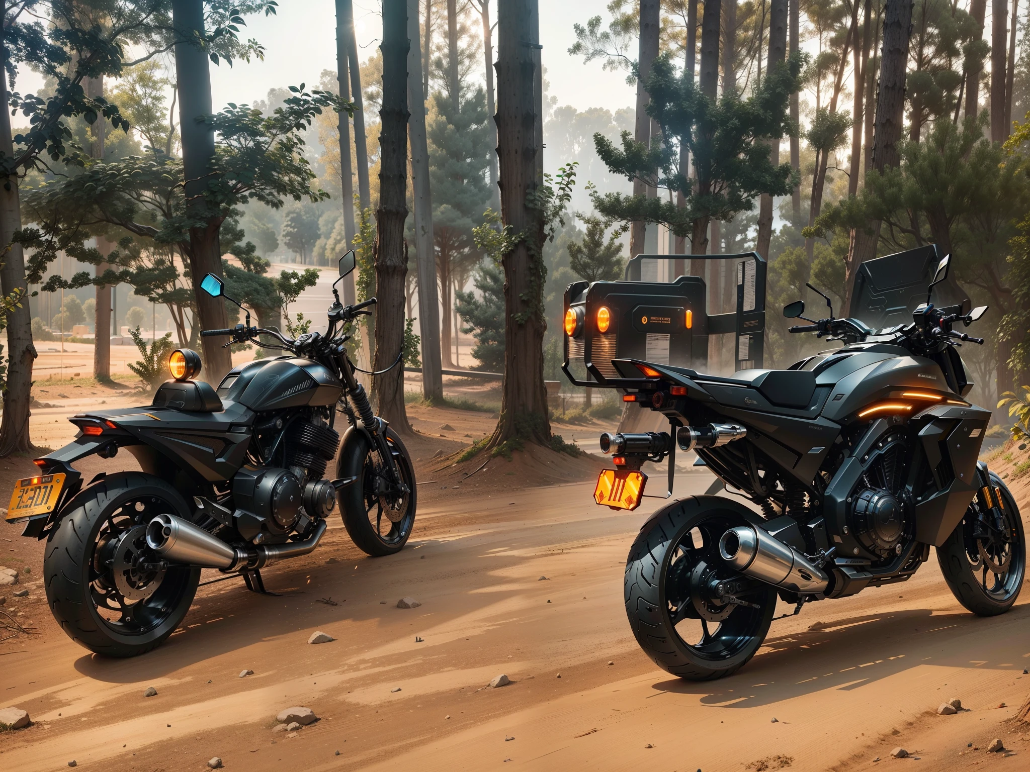 Black Cyber Mechanical Motorcycle, biology, MSHN machine,Surrealism, steel, complex design, Crazy details, Exquisite details, The lines are extremely clear, light, photorealism, detailed masterpiece