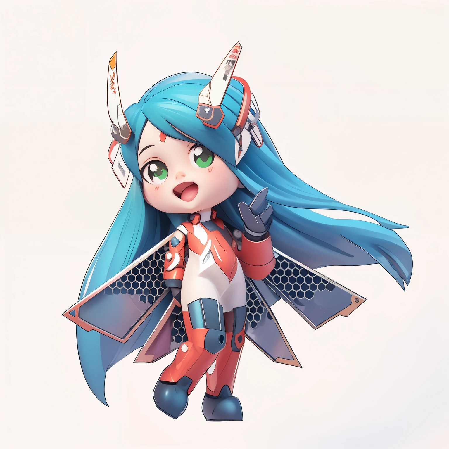 Mecha elf girl,Wearing a red cheongsam,Modern buildings in the background,fireworks
