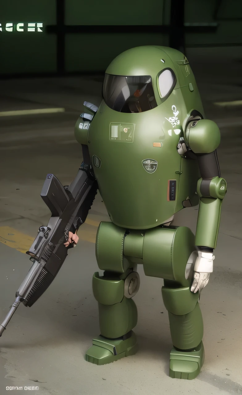 Picture with gun and helmet, mechasuit, heavy line draft, Fighter mech clothes, katsuhiro otomo style, Humanoid mech, Military, Sci-fi spacesuit, Krieger Machinery Company, Mecha body, Line art coloring page, World War II Space Technology, character design humanoid, mechasuit,Realistic,3D effect,Army green paint
