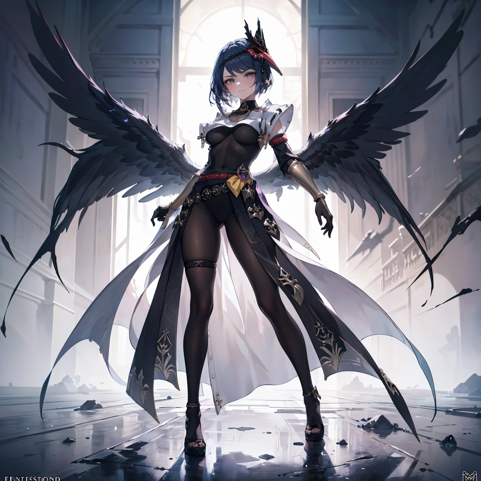 Kujou Sara |genshin impact, (Full body posing:1.5), (colorful:1.2), Dynamic angle, (extremely detailed CG unity 16k wallpaper:1.1), (Denoising strength: 1.45), (tmasterpiece:1.37), beautiful cute gothic dark magical girl in 17 years old with witch style, wearing witch hat, her magic is dark and purple glowing colored, evil, smiling an evil cute smile, magical glowing aura, powerful, ultra power, glowing power, magical power, cute white face, purple and red glowing magic, (incredible details, cinematic ultra wide angle, dark background, depth of failed, hyper detailed, insane details, high resolution, incredible quality, dynamic shot, starrystarscloudcolorful, Ambilight, ultra-high quality, (ultra detailed original illustration), double exposure, fussion of fluid abstract art, glitch, (original illustration composition), (maximalism artstyle, geometric artstyle, junk art), ((1girl:1.4)), (highly detailed beautiful face and eyes), eastern dragon, floating full body, hyper realistic, cinematic lighting, soft lighting, god rays, sparkle, masterpiece