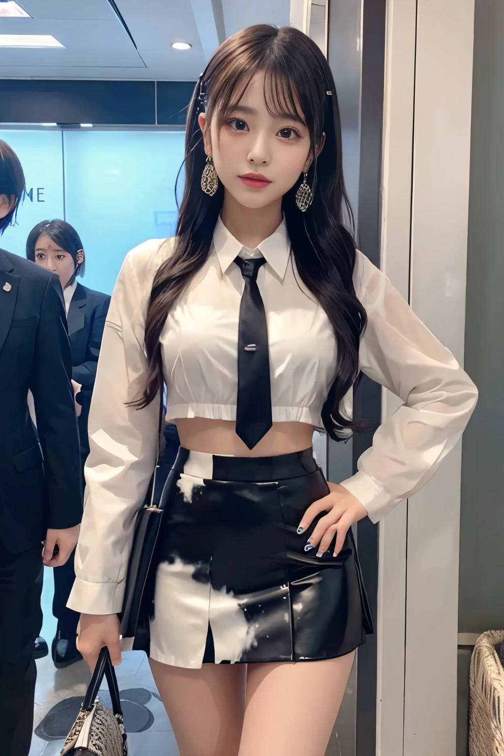 (((NFSW : 1.2))), (((pornography))), (realistic), (intricate details:1.2), (masterpiece、:1.3), (top quality:1.4), (Ultra A high resolution:1.2), Ultra A high resolution, 8K resolution, very detailed expression, dark, (high quality), complete anatomy, natural anatomy, full body photo, a Girl being raped by two men, she is 18 years old, (call girl:1.5), (bad behaved high school student : 1.5), (Korean:1.7), (beautiful : 1.4), (Shiny blonde banging), (earrings), light makeup, long legs, (a girl weared flesh colored realistic pantyhose and flat sneakers : 1.3), (a girl weared slim pencil mini skirt of school_uniform and blouse : 1.6), (boys and girl are wearing a slim blazer), (boys weared normal cloths), glowing skin, The boys who love her body, (She is being sexually harassed by boys : 1.5), (a boy grabbed her thighs.), (a boy kissed her) , (night : 1.5), dark, neon sign, (the interior of an abandoned building: 1.4), (detailed background:1.2),(a girl has enjoy sexual play with several men of Korean high school students : 1.4), (One pair of shoes are always symmetrical:1.5), they are bad behaved agers, (other several korean boys are smoking tabacos. :1.4)