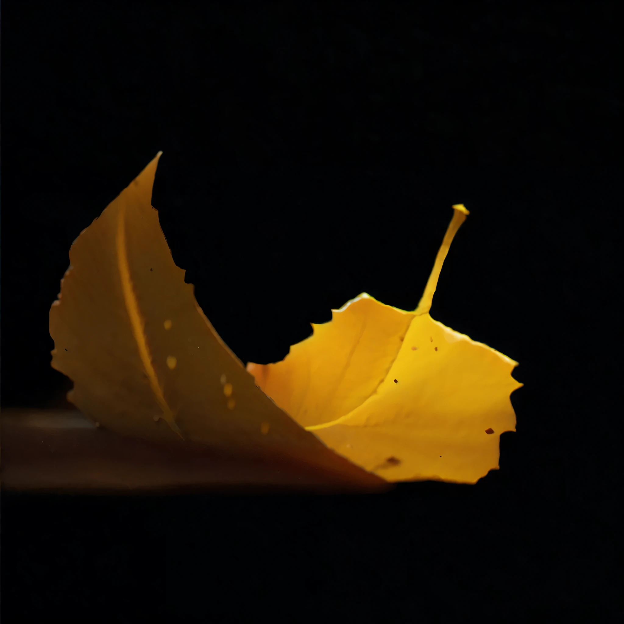 Realistic,Dead leaves on the ground