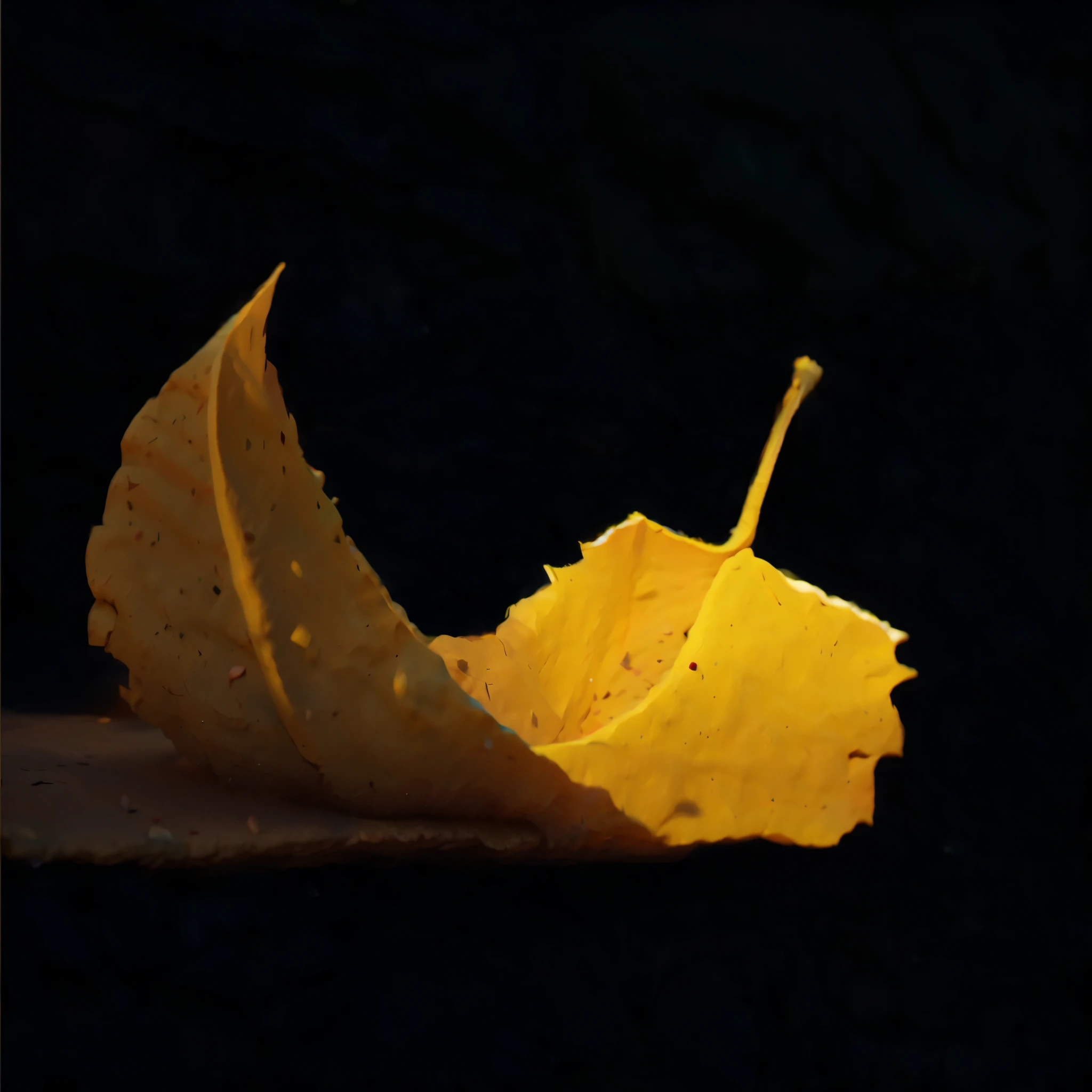 Realistic,Dead leaves on the ground