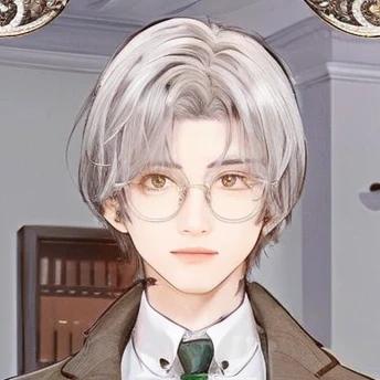 man with glasses and a tie in a room, delicate androgynous prince, he has dark grey hairs, realistic golden eyes, mole under the right eye, handsome man, beautiful androgynous prince, aristocratic appearance