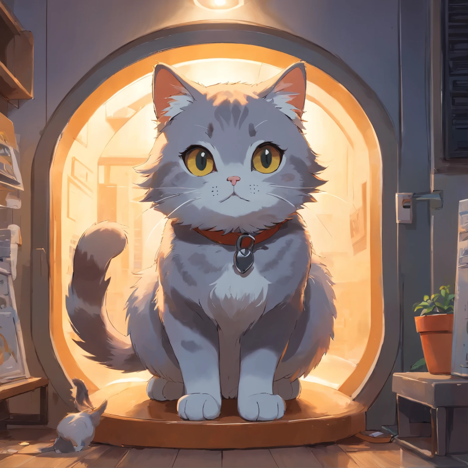 "Generate ultra-high definition images of chic cats, Gray cat in sweatshirt. Use advanced macro photography techniques、Highlights the intricate details of your cat&#39;s coat, Beard, and表情豊かな目.

Place the camera at the level of the peephole, Create an intimate connection between the audience and the cat subject. Large Diameter，Achieve shallow depth of field, Makes the cat stand out clearly against a slightly blurred background.

Improve lighting to highlight the texture and contours of your cat&#39;s body。, using software, remove rough shadows、, cozy atmosphere.

Scratch the cat in a relaxed position, But it&#39;s balanced, Express your flexibility and elegance. Try to capture moments of natural movement, Strwaithing, beauty of pubic hair, wait., convey realism.

Implement post-processing techniques to improve image clarity, contrast, andカラーバランスも, Protected on all sides, From a cat&#39;s intricate patterns to its intense gaze,and、with proper sunglasses, Rendered in amazing detail.

finally, Conveying the gentle beauty and innate grace of cats,, Capture a fleeting moment，Celebrating the uniqueness of cats&#39; curiosity and balance."
