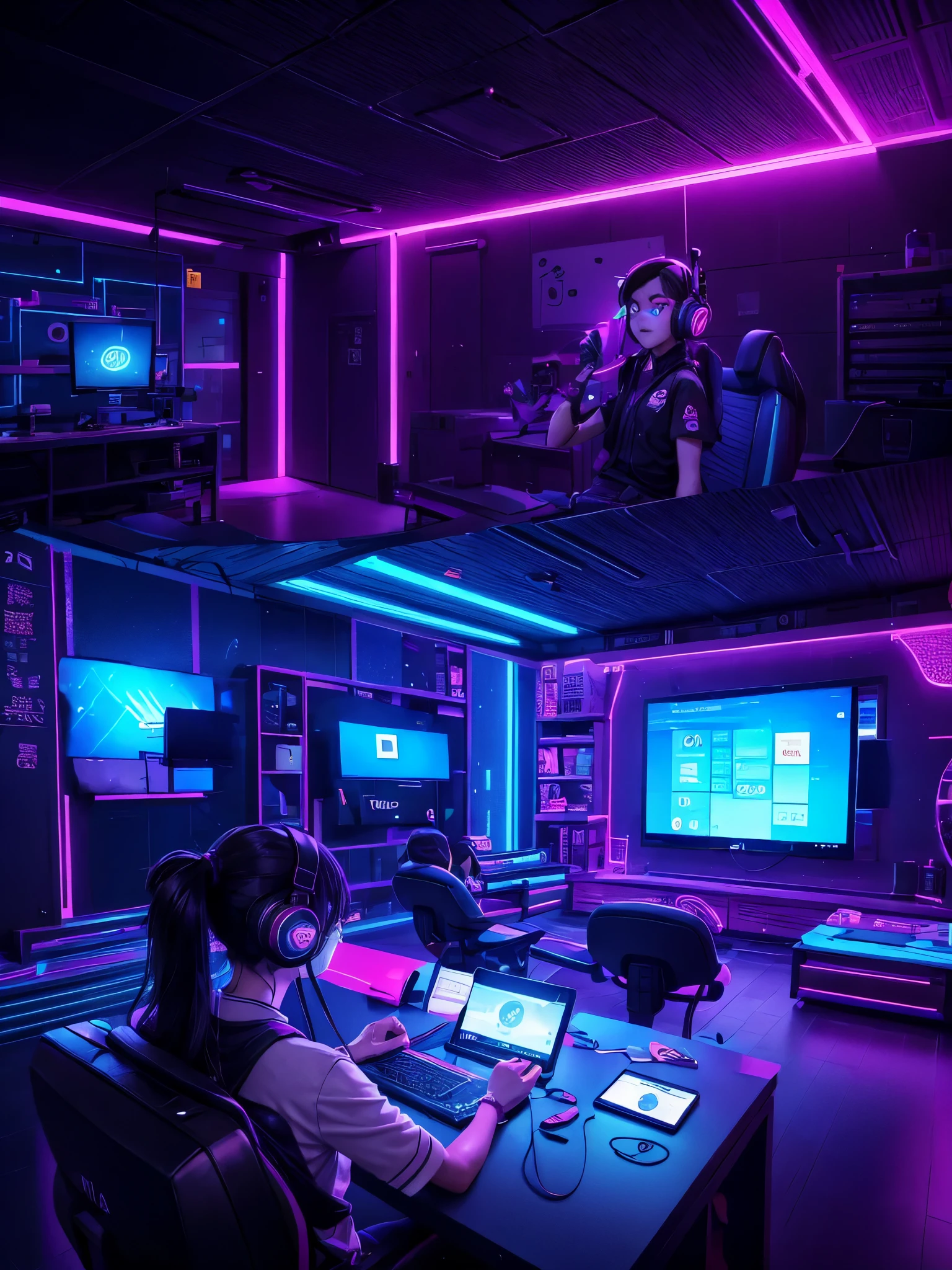 Complete the desktop,Students in class