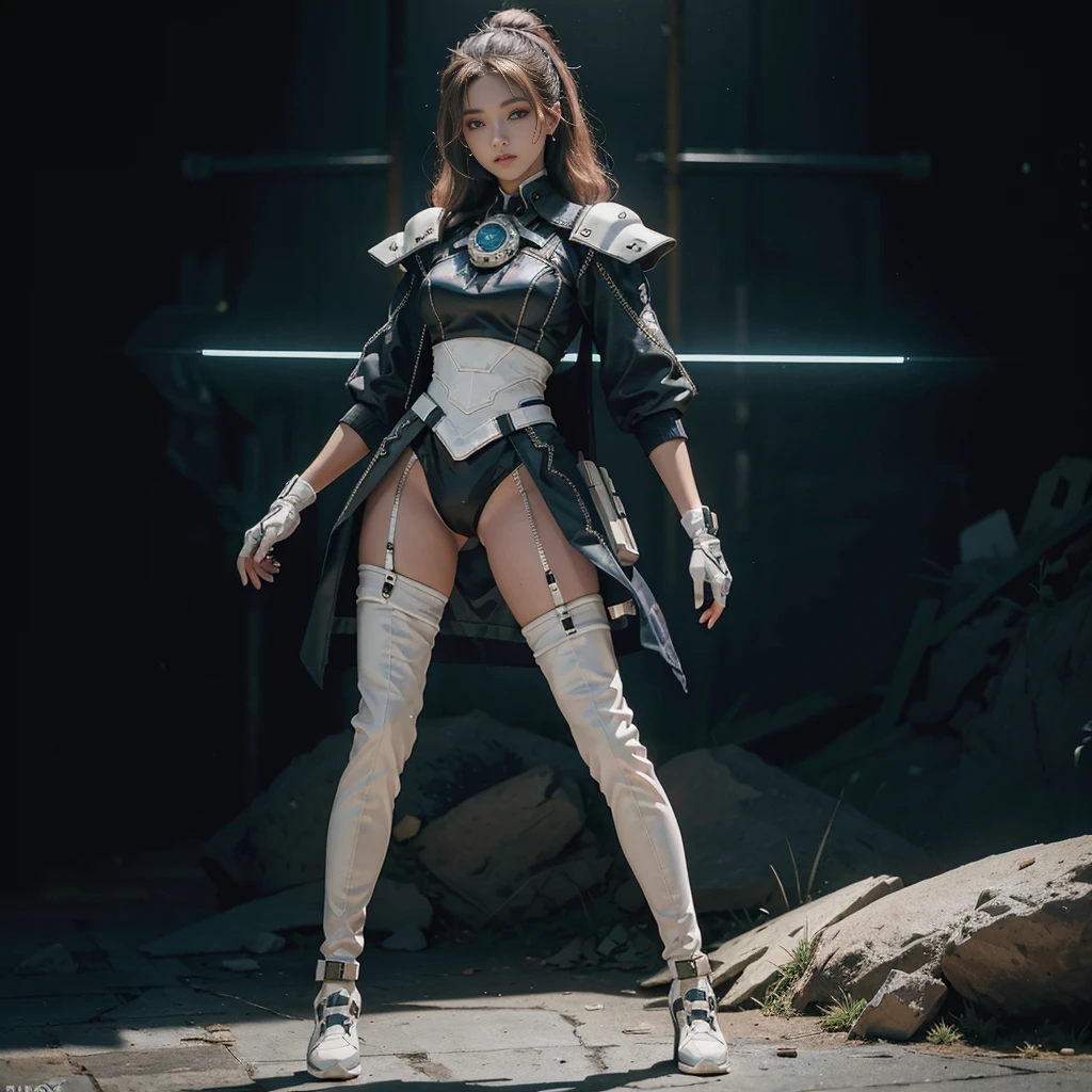 (((full body photo)))((Mejor calidad)),(((standing)))
((tmasterpiece)),(((Linda cara de celebridad de Internet)))(Postura de lucha)(Pechos gigantescos de escote:1.9) (Altamente detallado:1.3), (No open latex clothing:1.9(High-necked latex garment:1.9)(((dress conservatively:1.9))),(((Cara limpia y hermosa)))(Delicados ojos grandes:1.9)(Textura fina de la pupila:1.5)..3D, pechos grandes hermosos (Perssonage Cyber Punk:1.3) Hacker with short brown hair poses for a photo,Medias negras y rojas, Estilo Cyber Punk,, Trazado de rayos, NVIDIA RTX, Hyper resolution, Irreal 5, Sub-Surface Scatterring, Texturas PBR, Post-proceso, Anisotropic filtering, Profundidad de campos, Maximum clarity and sharpness, Texturas de muchas capas, Mapas de Albedo y Specular、Surface Coloring、Accurate simulation of light-material interactions、proporciones perfectas、Renderizado por Octane、TwoToneLighting、ISO bajo、balance de blancos、tricotomía、Amplia apertura、Datos sin procesar de 8K、High Efficiency Sub-Pixel、sub-pixel convolution、Luminous Particle