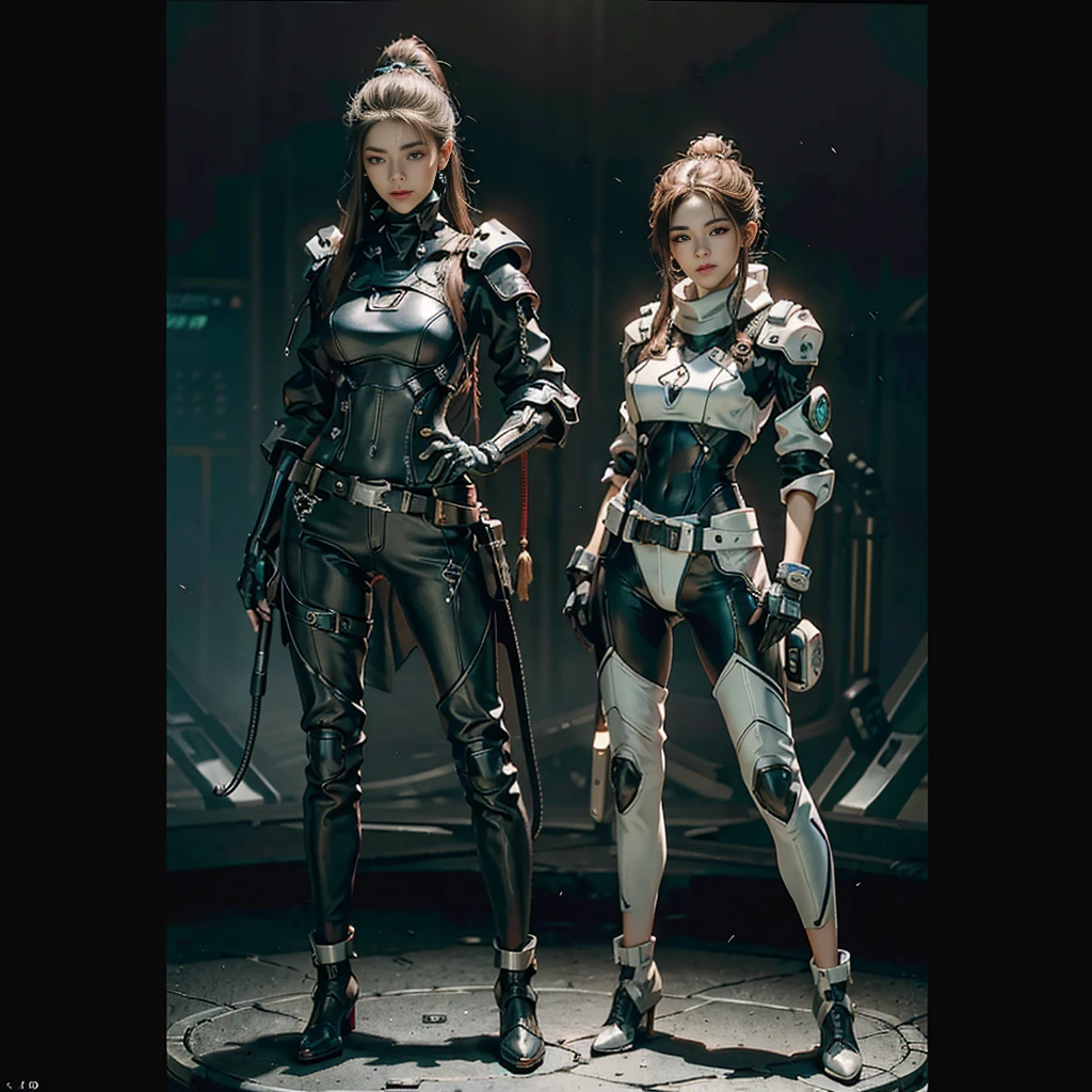 (((full body photo)))((Mejor calidad)),(((standing)))
((tmasterpiece)),(((Linda cara de celebridad de Internet)))(Postura de lucha)(Pechos gigantescos de escote:1.9) (Altamente detallado:1.3), (No open latex clothing:1.9(High-necked latex garment:1.9)(((dress conservatively:1.9))),(((Cara limpia y hermosa)))(Delicados ojos grandes:1.9)(Textura fina de la pupila:1.5)..3D, pechos grandes hermosos (Perssonage Cyber Punk:1.3) Hacker with short brown hair poses for a photo,Medias negras y rojas, Estilo Cyber Punk,, Trazado de rayos, NVIDIA RTX, Hyper resolution, Irreal 5, Sub-Surface Scatterring, Texturas PBR, Post-proceso, Anisotropic filtering, Profundidad de campos, Maximum clarity and sharpness, Texturas de muchas capas, Mapas de Albedo y Specular、Surface Coloring、Accurate simulation of light-material interactions、proporciones perfectas、Renderizado por Octane、TwoToneLighting、ISO bajo、balance de blancos、tricotomía、Amplia apertura、Datos sin procesar de 8K、High Efficiency Sub-Pixel、sub-pixel convolution、Luminous Particle