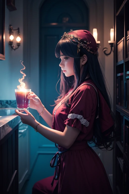 (blurry and dreamlike), vibrant colors, whimsical style, mysterious lighting, fantasy