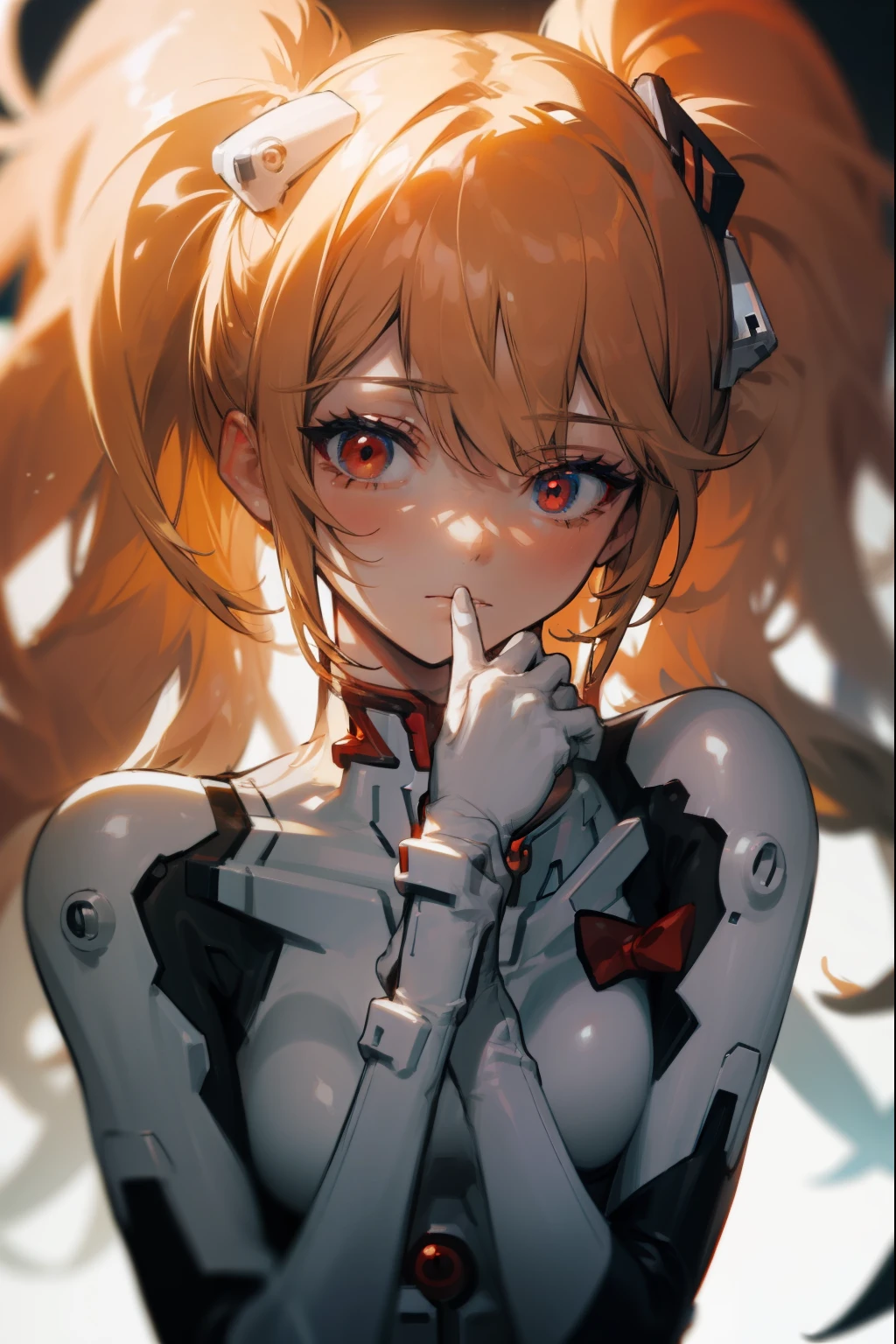 reiayanami, rei ayanami, blonde hair, long hair, (red eyes:1.5),
BREAK bodysuit, headgear, plugsuit, white bodysuit,
BREAK outdoors, city,
BREAK looking at viewer,
BREAK (masterpiece:1.2), best quality, high resolution, unity 8k wallpaper, (illustration:0.8), (beautiful detailed eyes:1.6), extremely detailed face, perfect lighting, extremely detailed CG, (perfect hands, perfect anatomy),