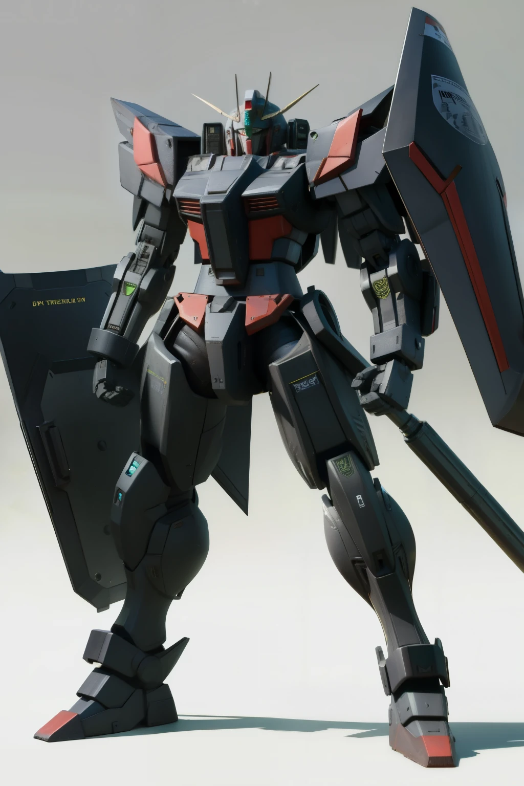 huge robot with shield
