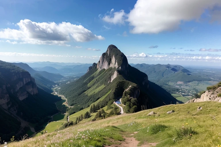 (Natural landscape photography), (mejor calidad), obra maestra: 1.2, ultra high resolution, fotorrealista: 1.4, foto RAW, (magnificent mountain, mar de nubes), (On the top of a very high mountain), (puesta de sol), (toma gran angular ), (Mostrar escote: 0,8),
(1chica), (Foto de rodillas para arriba:1.3), (18 years), (sonrisa:0.9), (piel brillante), (cabello semilargo, dark brown hair),
(Camiseta grande blanca con cuello en V, Trekking shorts), (Llevar mochila),
(rostro ultra detallado), (heces ultra hermosas), (ojos ultra detallados), (nariz ultra detallada), (boca ultra detallada), (brazos ultra detallados), (cuerpo ultra detallado), Panoramic Focus, mirando a la audiencia, (Mostrar escote)