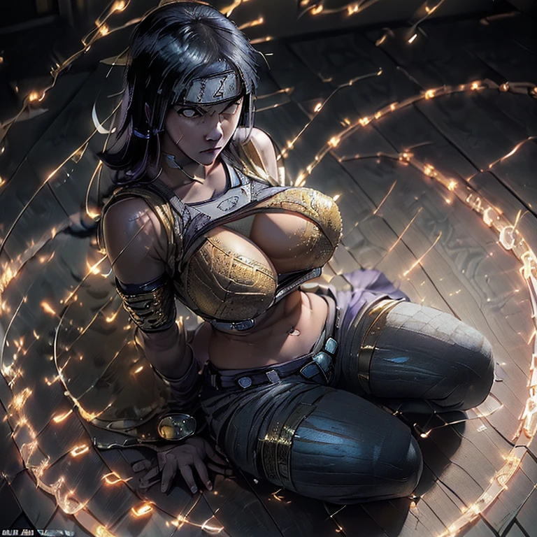A (busty malaysian woman, age 40, hijab no hair showing, athletic, (many chains jewels and charms), wielding magic weapons), final showdown against a jeweled dragon