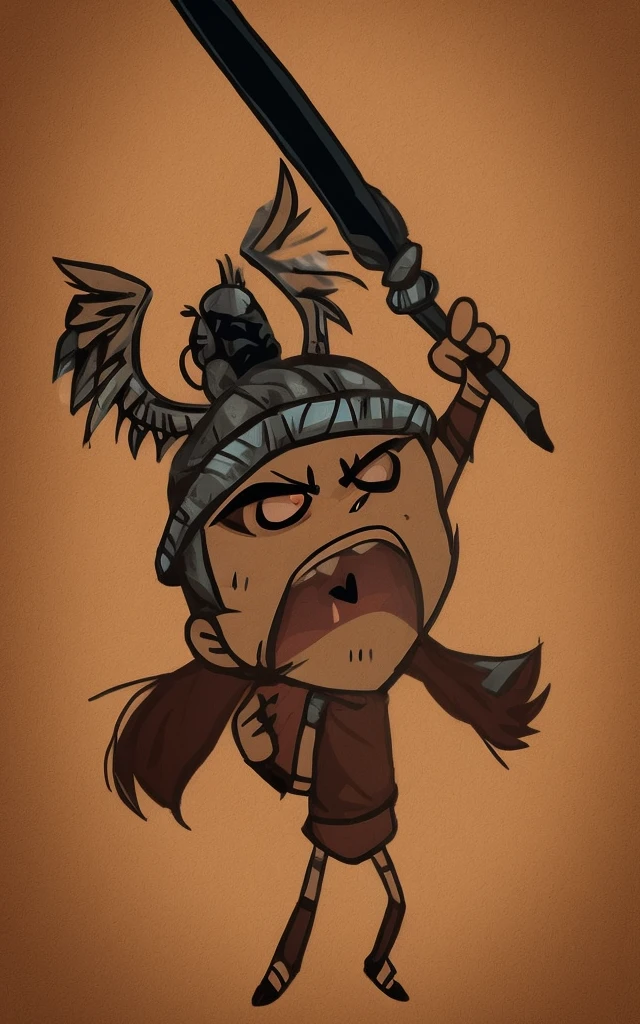 Cartoon,goddess、手里拿着刀的女人的Cartoon片, chibi, Angry character waving sword, brandishing a spear, Maple Story Indiana Jones, goddess赫拉看起来很生气, intense battles, intense shading, Bad guy, Very hard to pass, goddess赫拉看起来很生气, holding a spear, Children of Light, Dragon King, an extremely angry, Very stylized, warrior