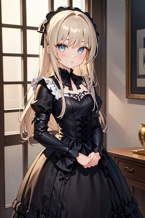 (masterpiece, sidelights, exquisite beautiful eyes: 1.5), masterpiece ,1 girl,colorful,Beautiful eyes like jewels,neat and clean,gothic lolita armor　dress:1.2

