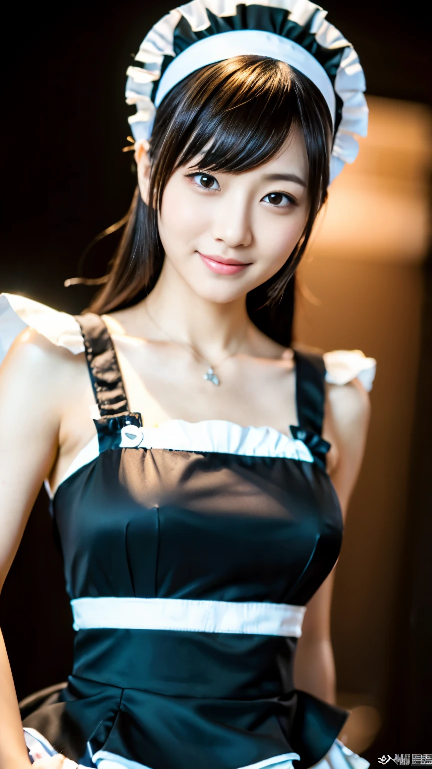 arafed asian woman in a maid outfit posing for a picture, japanese maid cafe, gorgeous maid, maid clothes, wearing a maid outfit, anime girls in maid costumes, cosplay of a catboy! maid! Dress, maid, maid dress, shikamimi, narumi kakinouchi, , sakimichan、(Photorealsitic:1.4)、(masuter piece:1.3)、 (intricate-detail:1.2), (crisp photos)、Raw photo, (top-quality, masterpiece:1.2),(intricate detailes:1.4),(octane renderings, Complex 3D rendering ultra detail, Studio Soft Light, Rim Lights, vibrant detail, Super Detail, realistic skin textures, Detail Face, Beautiful detail eyes, Very detailed CG Unity 16k wallpaper, make - up, (detailedbackground:1.2), shinny skin、