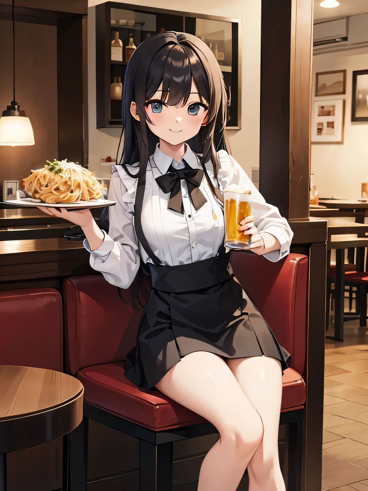 Change to beer glass with beer。