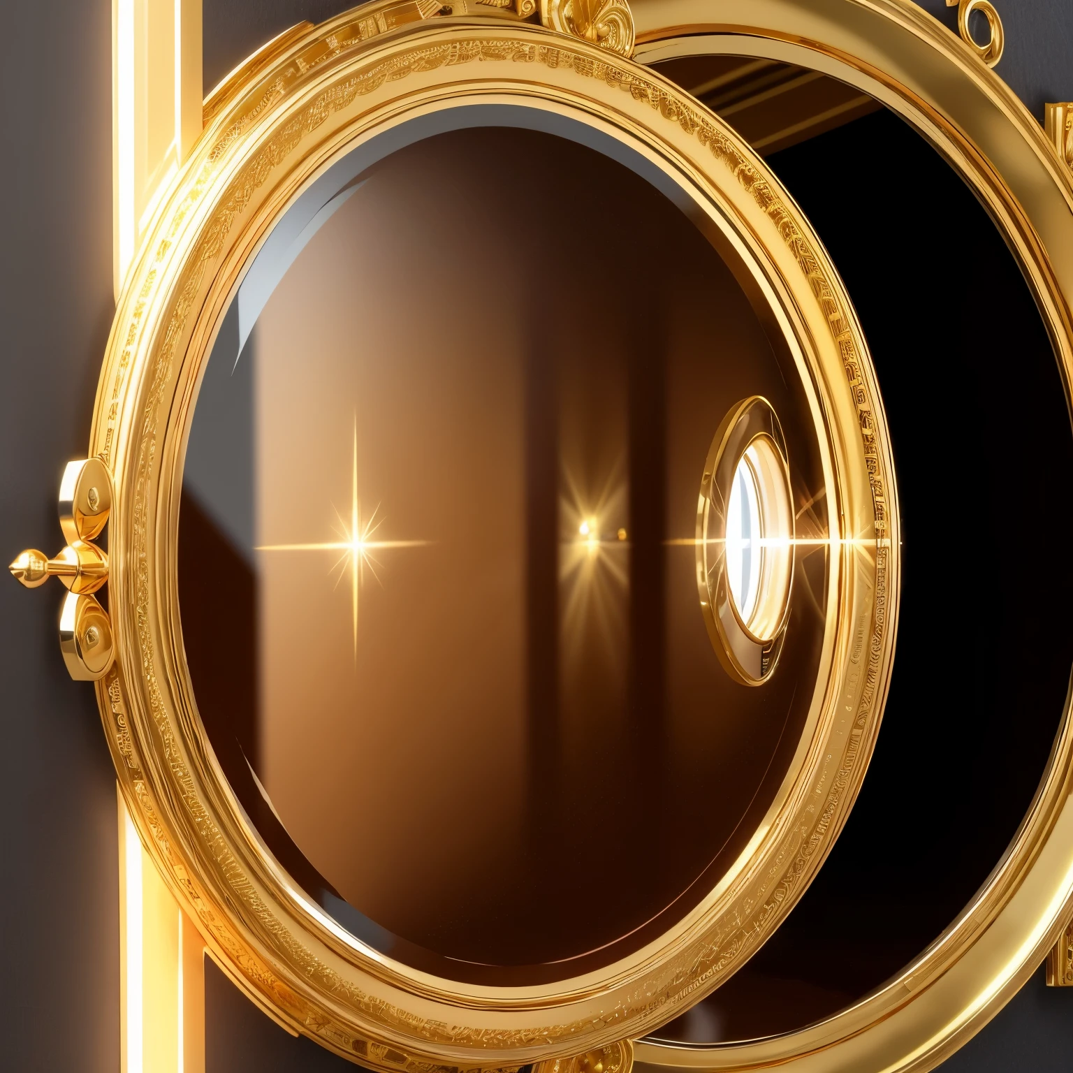 best quality, gold plated and mirror finished shields, 3D, magic, dark fantasy