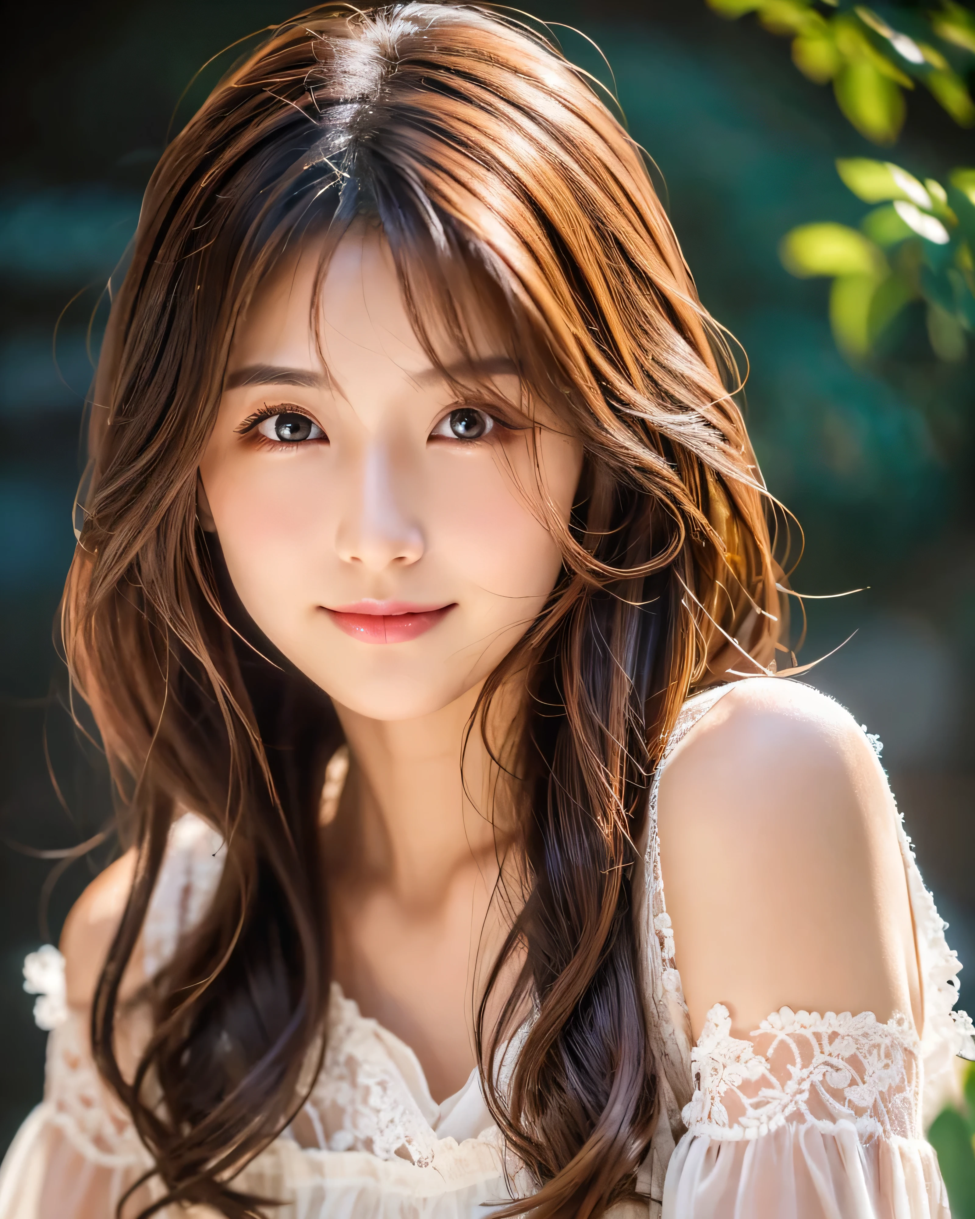 (((8k,Very detailed,Attention to detail、highest quality,masterpiece,Attention to detail))),RAW Photos & Realistic atmosphere,Beautiful dark eyes,Glossy lips,Thin eyebrows,beautiful Eyes、Soft white skin that shines in every detail、Her deep black eyes are very beautiful,Very beautiful face,Very beautiful face、A vivid face,beautiful, Glowing Lips,beautiful Eyebrows,Infinite Reality, Realistic Young Gravure Idol,Very cute woman , Young Gravure Idol, Young Gravure Idol, とても美しくてかわいいbeautiful 21 year old beauty,Incredibly beautiful and elegant,beautiful 21 year old beauty,Natural soft light,(Shiny Hair,,beautiful and kind eyes:1.5),Gentle features,Shapely breasts,Long Hair,beautiful posture,No makeup,Let's take a look at the camera,shirt,Japanese women,
